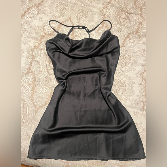 Satin slip dress NWOT - Picture 2 of 2